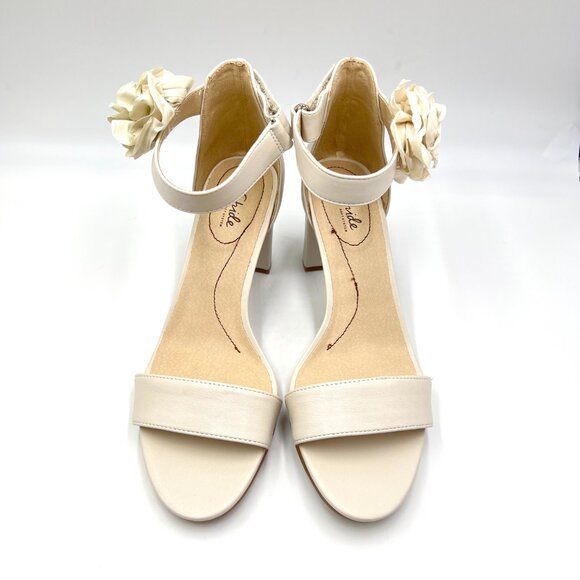 9.5W 9.5 WIDE WIDTH Lifestride Adore Me Cream Bone Ivory Dress Sandals Shoes - Picture 2 of 12